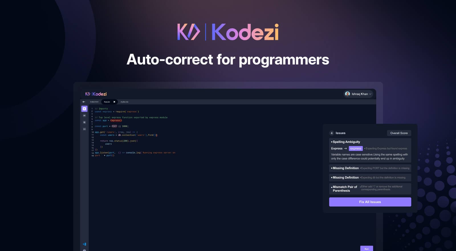 Kodezi | Autocorrect For Programmers - AI Dev-Tool