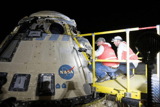 Uncrewed Starliner lands in New Mexico